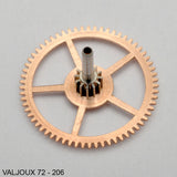 Valjoux 72, Center wheel, no: 206