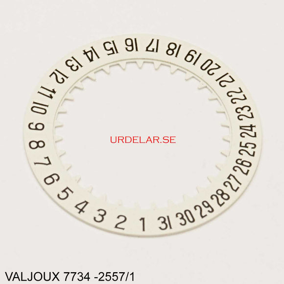 Valjoux 7734-2557/1, Date indicator 