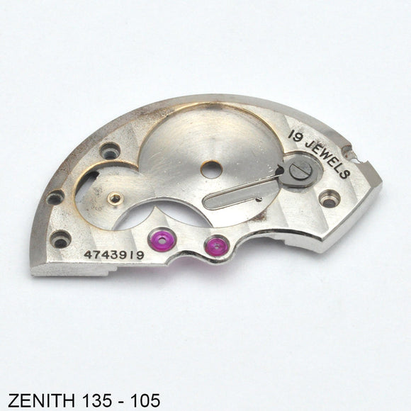 Zenith 135-105, Chronometre, Barrel bridge
