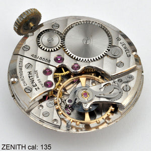 Zenith 135, Complete movement.