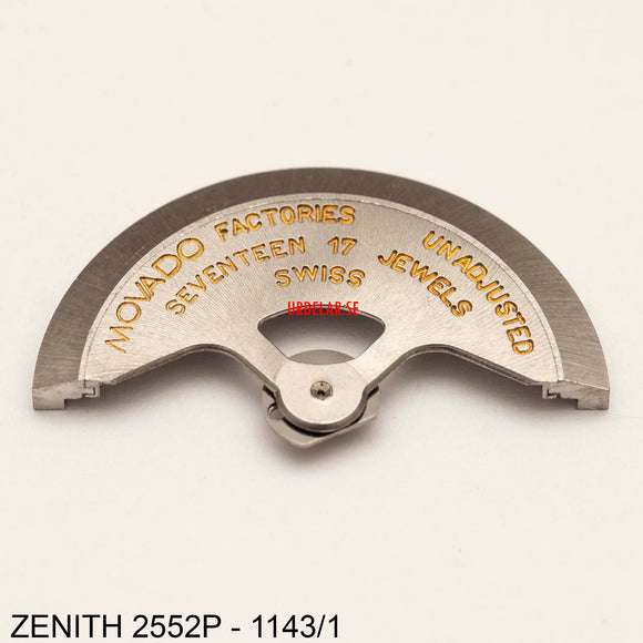 Zenith 2552PC-1143/1, Oscillating weight with ball bearing