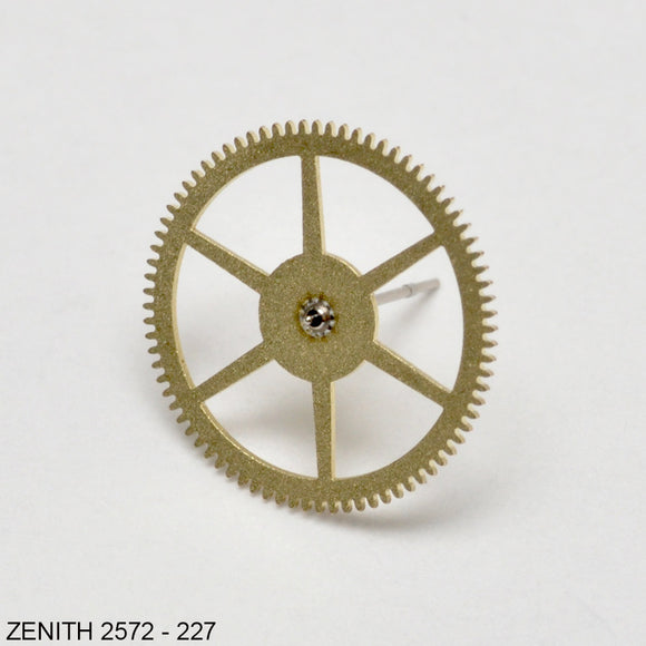 Zenith 2572PC-227, Center second wheel